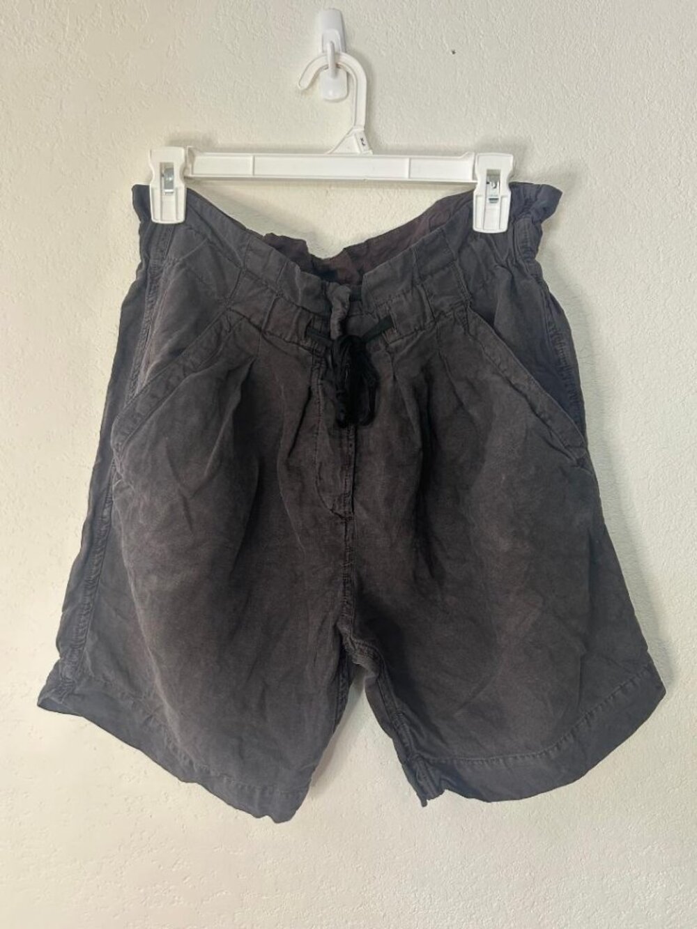 Isabel Marant Black Linen Silk Shorts Size 3 New!
